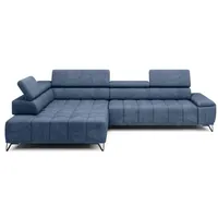 Ecksofa Palladio Stoff Blau Azur