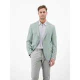 Lerros Jerseysakko LERROS "Leichter Jersey-Blazer mit bedrucktem Futter", Herren, Gr. 52, grün (tinted grau), 82% Polyester, 11% Viskose, 7% Elasthan, Sakkos, Jersey mit Stretchanteil, bedrucktes Innenfutter, 2-Knopf-Design