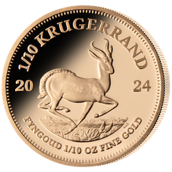 Gold Krügerrand Münze 2024 PP - 1/10 Unze - Südafrika