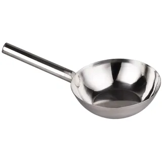 SOLUSTRE Praktische Schöpfkelle aus Edelstahl mit Dickem Griff Rutschfest und Langlebig für Küche und Gastronomie Langer Wasserschöpflöffel