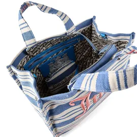 Juicy Couture Iris Henkeltasche Baumwolle Alaskan Blue