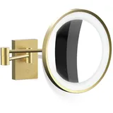 Decor Walther BS 40 Wandkosmetikspiegel beleuchtet 10x, 6W, 2700-4000K, gold matt - Vergrößerung, 10-fach
