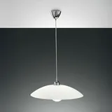 Fabas Luce Kent 1-flg. E27 75W 40 cm Metall und Glas weiß