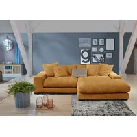 GUTMANN FACTORY Ecksofa GUTMANN FACTORY, gelb (orange), B:280cm H:57cm T:190cm, 100% Polyester, Sofas, Ecksofa