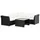 gardenson Loungegarnitur Haiti 7-tlg. Schwarz