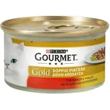 Gold Double Pleasure mit Rind und Huhn Purina 85 Gramm - Gourmet