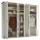 Sconto Drehtürenschrank Toneo 265 x 215 x 60 cm Weiß