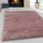 Ayyildiz Fluffy 3500 Hochflorteppich 80 x 250 cm rosa