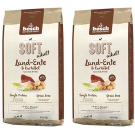 Bosch Tiernahrung HPC Soft Adult Land-Ente & Kartoffel 2 x 12,5 kg