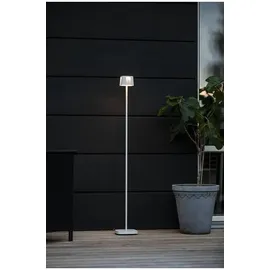 Konstsmide Außenstandleuchte Aluminium 17 x 17 x 120 cm Akku dimmbar weiß