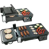 Rosenstein & Söhne 2in1 Tischgrill schwarz