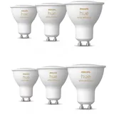 Philips Hue White Ambiance GU10 3er-Pack – Intelligente LED-Spots mit einstellbarem Weißlicht