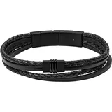Fossil Vintage Casual Armband Schwarz JF03098001 Größe 19 cm