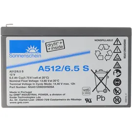 Exide Sonnenschein Dryfit A512/6,5 S 6500 mAh 1 St.