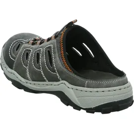 Rieker Herren 08096 Clogs, Grau (schwarz/rauch/rauch/00), 43 EU