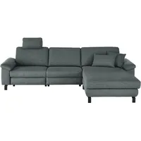 Candy 3C Candy Ecksofa »Mainau L-Form«, Relaxfunktion im 1,5-Sitzer, motorische Schlaffunktion in Longchair grau