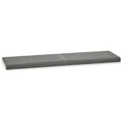 Lycce Bankauflage GRAU Klemmkissen Sitzkissen L = 115cm breit Kunstleder 100.000 Scheuertouren - zb. für Gastraum, Stühle, Bänke etc.
