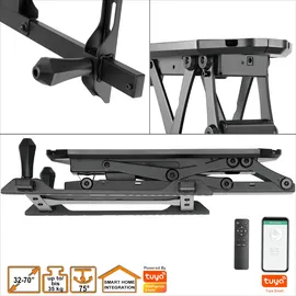 Easy Life EasyLife TV Deckenhalter Smart Home elektrisch schwenkbar 32 bis 70 Zoll VESA 600x400 Schwarz