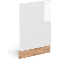 Vicco Geschirrspülerfront Blende Küchenzeile R-Line 45 cm Goldkraft Weiß