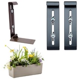 GarPet FixPot Blumenkasten Halterung für Fensterbank anthrazit
