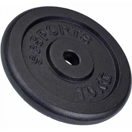 ScSPORTS Hantelscheiben Set Hantelscheibe 20 kg schwarz