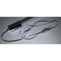 Xenon Leuchtstab weißes Kabel mit Schalter 24 Watt warm