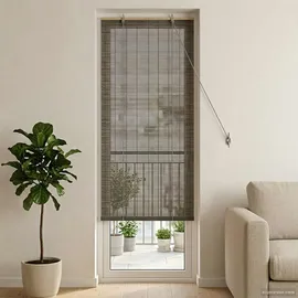 vidaXL Bambusrollo 40 x 220 cm grau