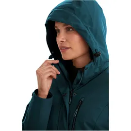 KILLTEC Damen Outdoorjacke Funktionsjacke mit abzippbarer Kapuze KOW 140 WMN Jckt wasserdicht, Winddicht, atmungsaktiv 00834-petrol 36