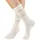 Copenhagen Studios Langsocken 2er Pack Weiß/Taupe 43-46