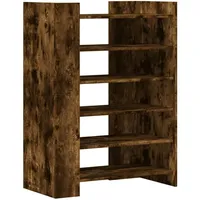 VidaXL Schuhschrank Räuchereiche 74,5x37,5x100 cm Holzwerkstoff