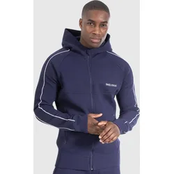 Herren Zip Hoodie Henri Dunkel Blau S