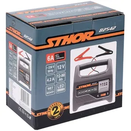 STHOR Ladegerät mit LED 12 V 6 A 90 Ah