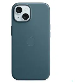Apple iPhone 15 Plus Feingewebe Case mit MagSafe pazifikblau
