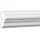 PROFHOME DECOR Wand- und Friesleiste 151304 Weiß 2 St. 200 x 2,5 x 5,1 cm