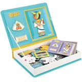 Janod - Magnéti'Book Geschichte - Magnetisches Lernspiel 60 Magnete + 12 Vorlagen - Kinderspielzeug aus FSC-Pappe - Fördert Feinmotorik und Vorstellungskraft - Ab 3 Jahre
