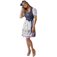 dressforfun Dirndl Frauenkostüm Mini-Dirndl Garching Modell 1 blau M