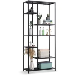 Coemo Stand-Regal Chicago XXL Schwarz aus Metall