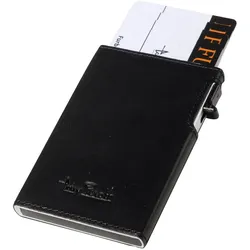 Tony Perotti Furbo Kreditkarten-Etui Leder Slim RFID 9 cm - schwarz