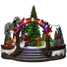 Konstsmide LED Szenerie Weihnachtszoo mit Musik 19 Dioden