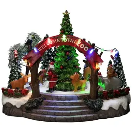 Konstsmide LED Szenerie Weihnachtszoo mit Musik 19 Dioden