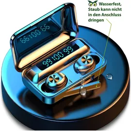 NAUC In-Ear Bluetooth Kopfhörer für Samsung Galaxy S25 S24 S23 S22 S21 Sport Ohrhörer / Schwarz