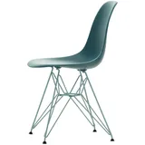 Vitra - Eames Plastic Side Chair DSR RE, meerblau / himmelblau (Kunststoffgleiter basic dark)