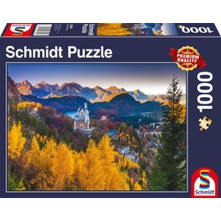 Schmidt Spiele Puzzle 1000 Teile Schmidt Spiele Puzzle Herbstliches Neuschwanstein 57390, 1000 Puzzleteile
