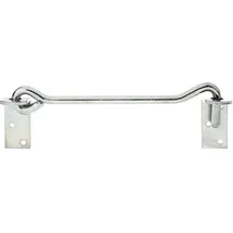 GAH Alberts Alberts Sturmhaken | mit Winkelplatten oder Ösen auf Platten | galvanisch verzinkt, dickschichtpassiviert | Länge 590 mm Haken-Ø 12 mm