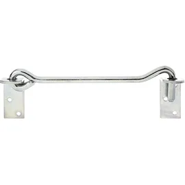 GAH Alberts Alberts Sturmhaken | mit Winkelplatten oder Ösen auf Platten | galvanisch verzinkt, dickschichtpassiviert | Länge 590 mm Haken-Ø 12 mm