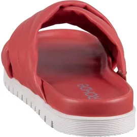 ROHDE Damen Pantolette Nappa Leder trendy Kreuzbandage Ponza 6302, Größe:38 EU, Farbe:Orange - 38