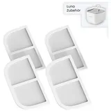 astropet 4 Stück Trinkbrunnen Filter kompatibel für 2, 5 l Katzenbrunnen ADDF-001, dreifaches Filtersystem