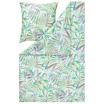 Estella Mako-Satin Bettwäsche Brittany grün 1 Bettbezug 135 x 200 cm + 1 Kissenbezug 80 x 80 cm