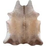 Livorio Premium Kuhfell Teppich - helles Champagner/Light Champagne - einmaliges Naturprodukt aus Südamerika | Rinderfell | Echtfell