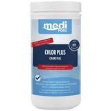 mediPool Chlor Plus-Desinfektion 1 kg, Chlortabletten, Schnellchlorung, klares Wasser, Poolreinigung